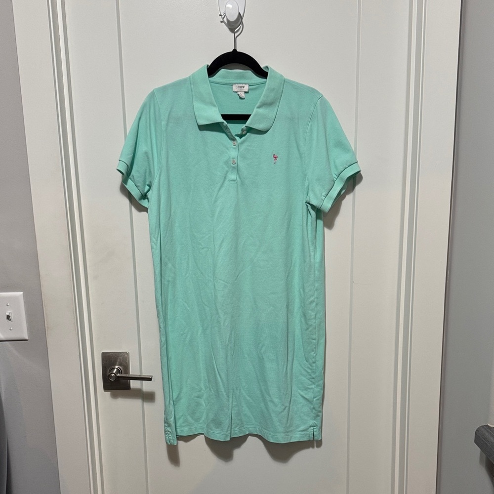 Jcrew Mint Green Polo Dress L